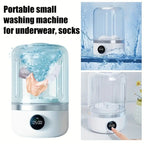 Portable Mini Washer, USB Rechargeable Cordless, 1.2L Capacity For Underwear, Socks & Baby Clothes, 3 Cleaning Modes, Quiet & Compact For Travel, Dorm, Apartment