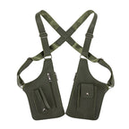 Men's Retro Underarm Backpack Belt Bag - Adjustable Crossbody Shoulder Bag for Travel Storage Multi Functional