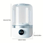Portable Mini Washer, USB Rechargeable Cordless, 1.2L Capacity For Underwear, Socks & Baby Clothes, 3 Cleaning Modes, Quiet & Compact For Travel, Dorm, Apartment