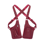 Men's Retro Underarm Backpack Belt Bag - Adjustable Crossbody Shoulder Bag for Travel Storage Multi Functional